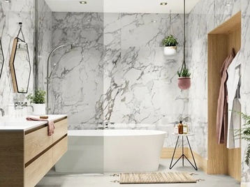 Облицовъчна настилка Calacatta Silver
