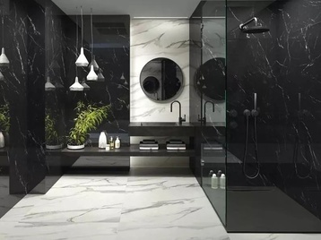 Гранитогрес серия Nero Marquina